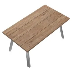 OUTLIV. Rustic Gartentisch 160x90cm Edelstahl/Teak Teak Recycelt -Outliv 1085197 4