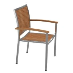 OUTLIV. Pasadena Stapelsessel Edelstahl/Teak Teak Natur 2 OUTLIV. Pasadena Stapelsessel Edelstahl/Teak Teak Natur -Outliv 1091126 3