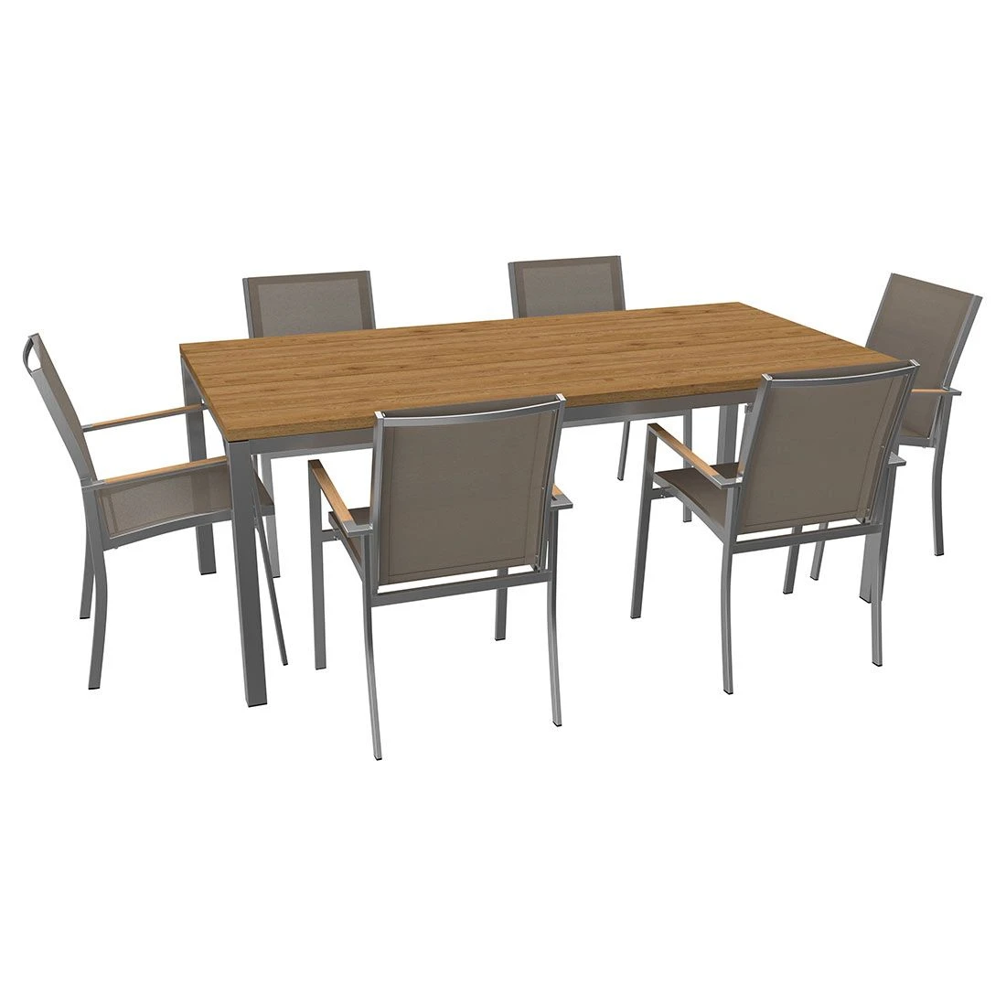 OUTLIV. Rimini Gartenmöbelset 5tlg. Tisch 160x90cm Taupe OUTLIV. Rimini Gartenmöbelset 5tlg. Tisch 160x90cm Taupe -Outliv 1167224 3