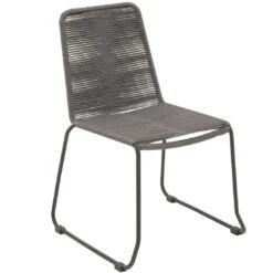 OUTLIV. Maranello School Stapelstuhl Stahl/Rope Anthrazit