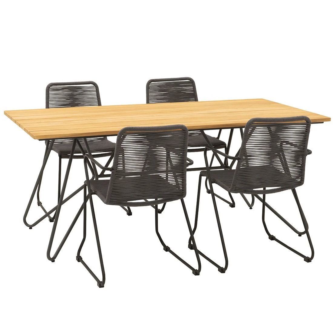 OUTLIV. Maranello Gartenmöbelset 5tlg Tisch 180x90cm Anthrazit OUTLIV. Maranello Gartenmöbelset 5tlg Tisch 180x90cm Anthrazit -Outliv 1171899 1