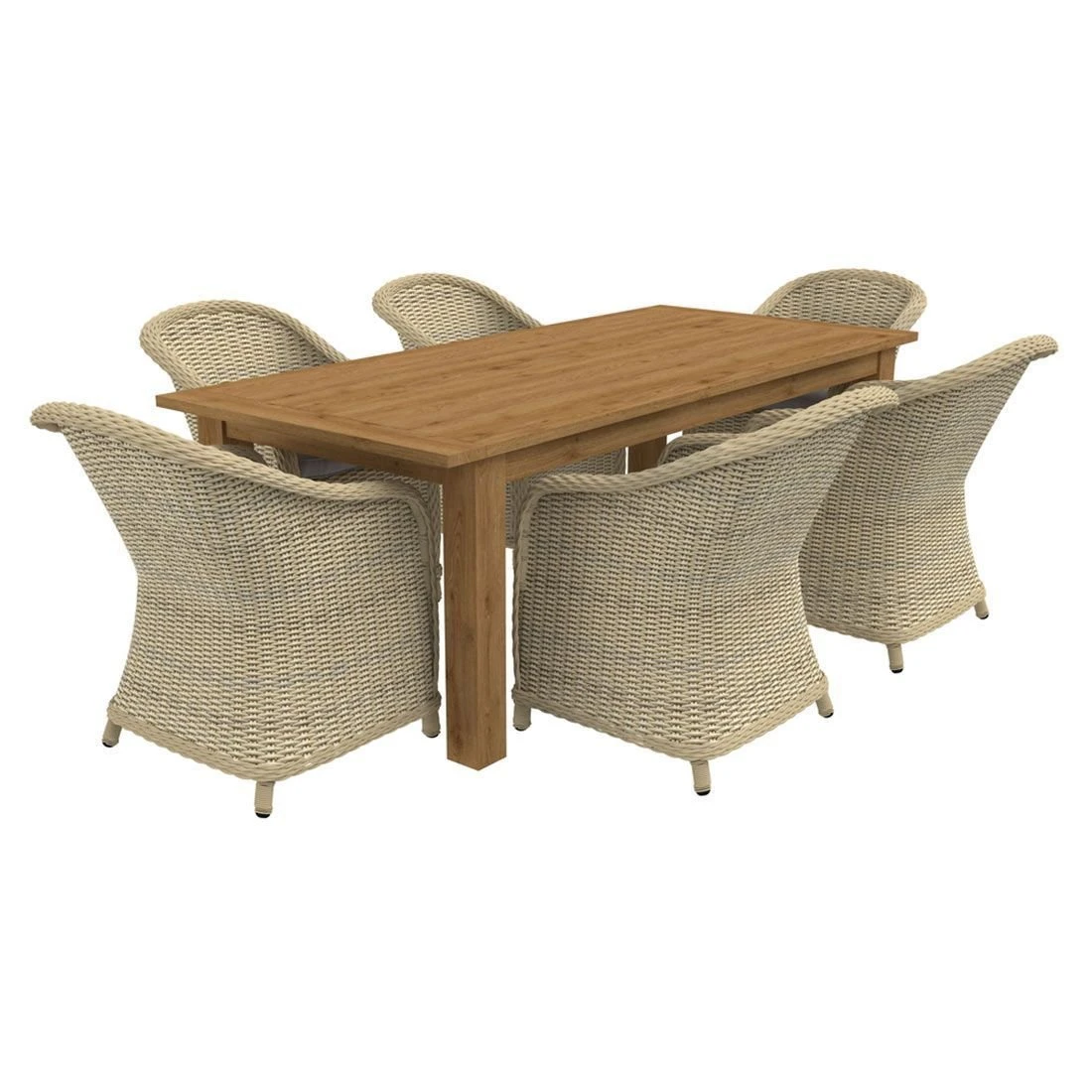 OUTLIV. Coventry Gartenmöbelset 7-teilig Diningsessel mit Oxford Tisch 220x100 cm Mixed White/Stone Grey OUTLIV. Coventry Gartenmöbelset 7-teilig Diningsessel Mit Oxford Tisch 220x100 Cm Mixed White/Stone Grey -Outliv 1174748 1