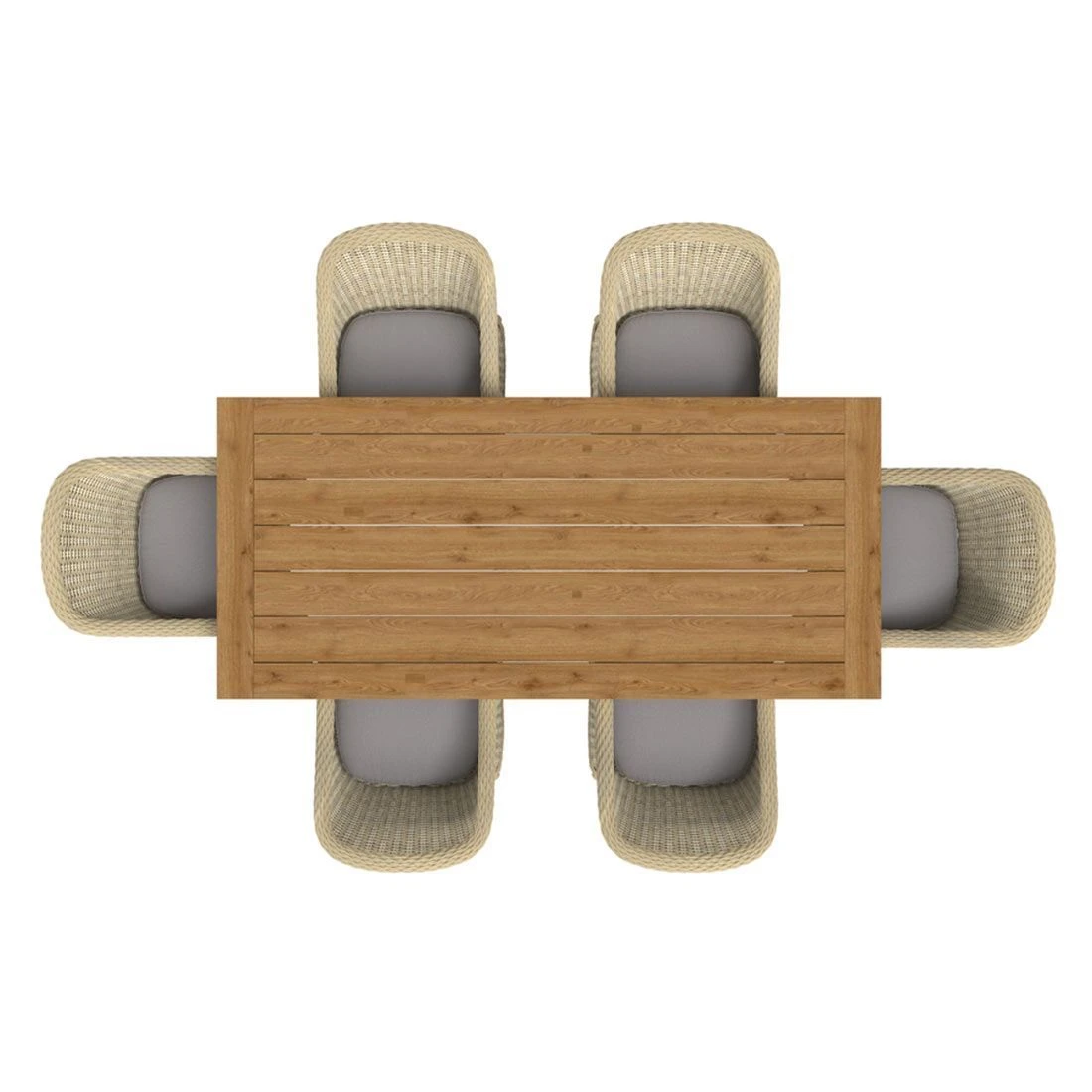 OUTLIV. Coventry Gartenmöbelset 7-teilig Diningsessel mit Oxford Tisch 220x100 cm Mixed White/Stone Grey OUTLIV. Coventry Gartenmöbelset 7-teilig Diningsessel Mit Oxford Tisch 220x100 Cm Mixed White/Stone Grey -Outliv 1174748 2