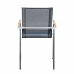 OUTLIV. Rimini Gartenmöbelset 8-tlg. Tisch 200x100cm Edelstahl/Silber-Schwarz -Outliv 1176772 8