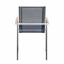 OUTLIV. Rimini Gartenmöbelset 7-tlg. Tisch 200x100cm Edelstahl/Silber-Schwarz -Outliv 1177971 8