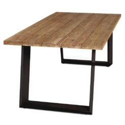 OUTLIV. Vido Gartentisch 200x100cm Aluminium/Teak Anthrazit/Teak Recycelt -Outliv 1178818 3