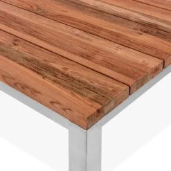 OUTLIV. Rimini Gartentisch 90x90cm Edelstahl/Teak Teak Recycelt 3 OUTLIV. Rimini Gartentisch 90x90cm Edelstahl/Teak Teak Recycelt -Outliv 1179467 4