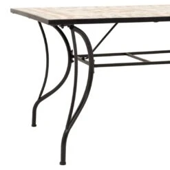 OUTLIV. Mosaik Gartentisch 160x90cm Eisen/Mosaik Schwarz/Mosaik -Outliv 1184208 3