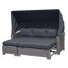 OUTLIV. Spain Loungeinsel Mit Dach 3tlg. Aluminium/Olefin Braun/Grau