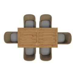 OUTLIV. Coventry Gartenmöbelset 7tlg. Dining Ausziehtisch Brown/Taupe -Outliv 1200169 4