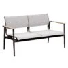 OUTLIV. California Gartensofa Aluminium/Textilene Anthrazit/Hellgrau