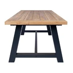 OUTLIV. Omaha Gartentisch 200x100cm Aluminium/Teak Recycelt Anthrazit/Teak -Outliv 1243300 3