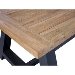 OUTLIV. Omaha Gartentisch 200x100cm Aluminium/Teak Recycelt Anthrazit/Teak -Outliv 1243300 4