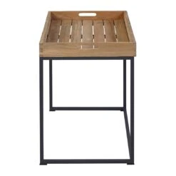 OUTLIV. Tray Beistelltisch Stahl/Teak Recycelt Schwarz/Teak -Outliv 1243795 4