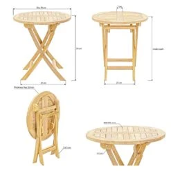 OUTLIV. Portland Klapptisch Ø70cm Teak -Outliv 1248371 5