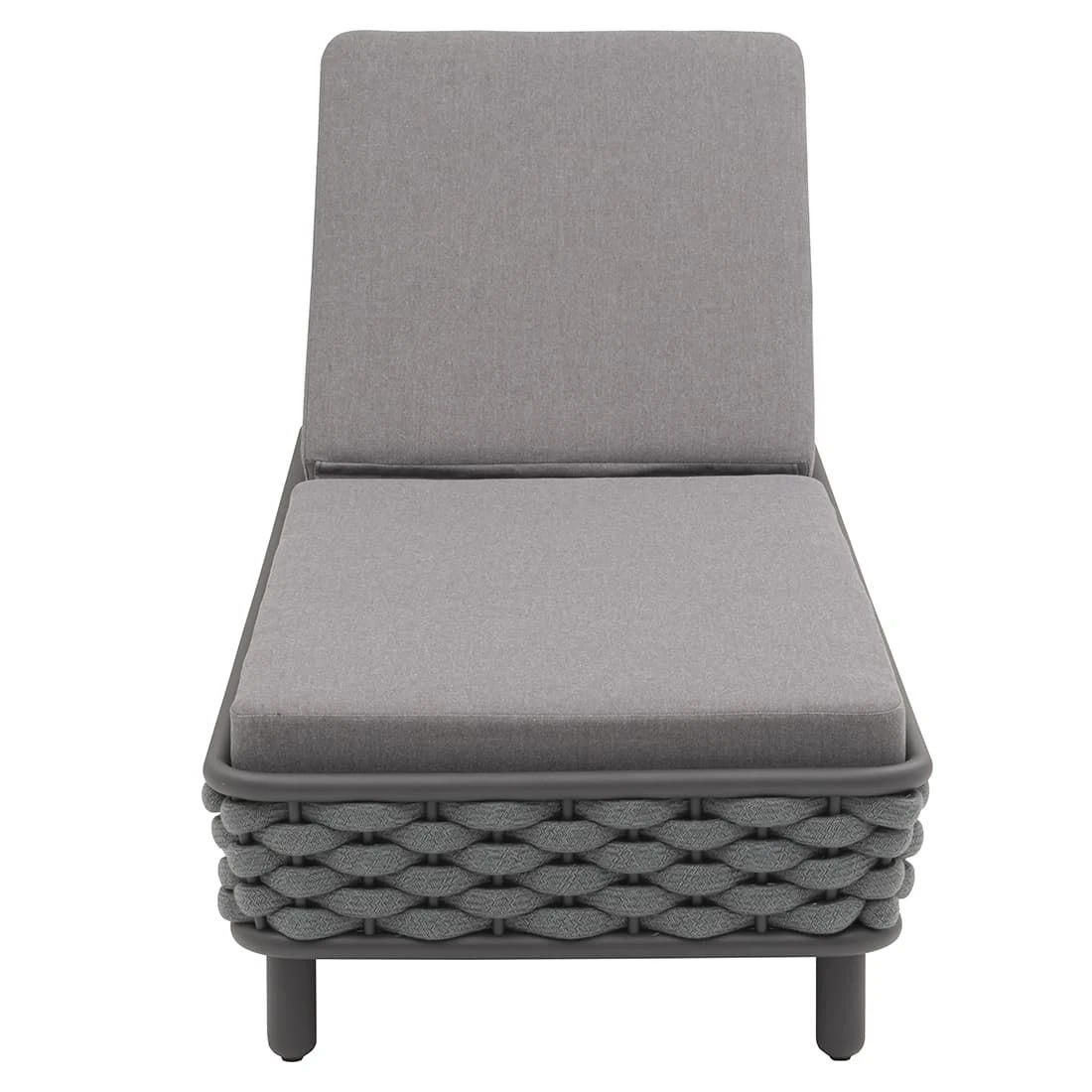 OUTLIV. Leon Gartenliege Aluminium/Rope/Acryl Anthrazit/Anthrazit-Blau-Meliert OUTLIV. Leon Gartenliege Aluminium/Rope/Acryl Anthrazit/Anthrazit-Blau-Meliert -Outliv 1248448 3