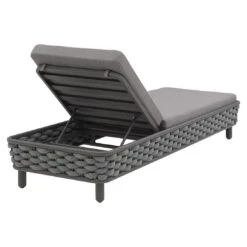 OUTLIV. Leon Gartenliege Aluminium/Rope/Acryl Anthrazit/Anthrazit-Blau-Meliert 3 OUTLIV. Leon Gartenliege Aluminium/Rope/Acryl Anthrazit/Anthrazit-Blau-Meliert -Outliv 1248448 4