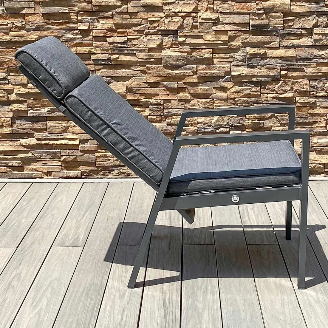 OUTLIV. Barcelona Gartensessel Aluminium/Olefin Anthrazit/Grau OUTLIV. Barcelona Gartensessel Aluminium/Olefin Anthrazit/Grau -Outliv 1251671 4