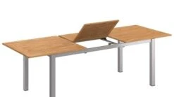 OUTLIV. Oviedo Ausziehtisch 180/240x90cm Edelstahl/Teak Natur