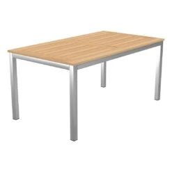 OUTLIV. Oviedo Ausziehtisch 160/210x90 Cm Edelstahl/Teak Natur