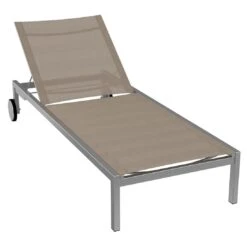 OUTLIV. Oviedo Gartenliege Edelstahl/Textilene Taupe 2 OUTLIV. Oviedo Gartenliege Edelstahl/Textilene Taupe -Outliv 773820 2