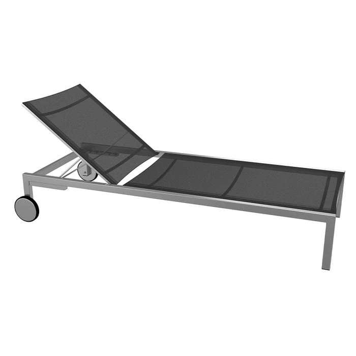 OUTLIV. Oviedo Gartenliege Edelstahl/Textilene Edelstahl/Schwarz OUTLIV. Oviedo Gartenliege Edelstahl/Textilene Edelstahl/Schwarz -Outliv 794038 1