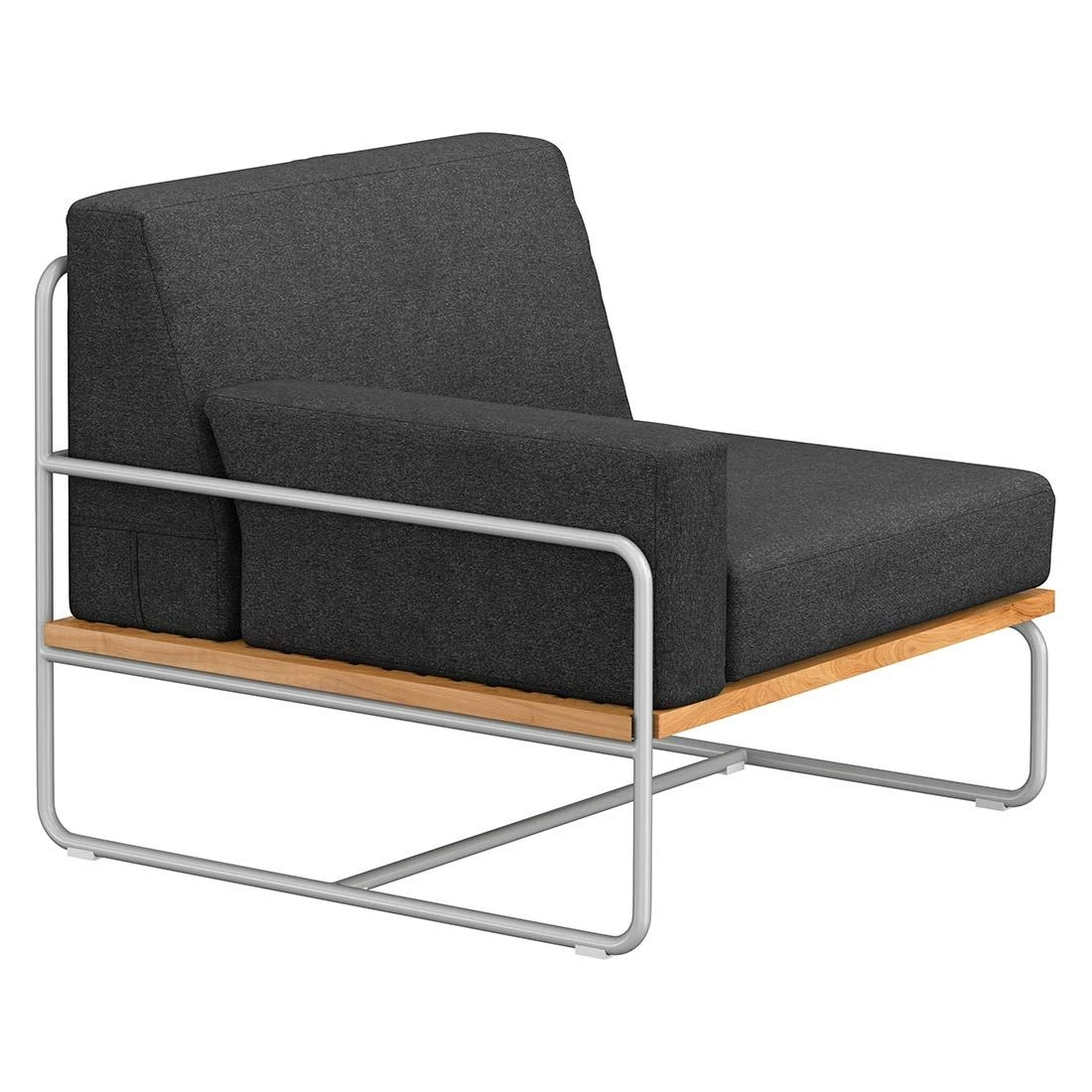 OUTLIV. Largo Ecklounge 5-teilig Stahl/Akazie mit Kissen Silber/Dunkelgrau OUTLIV. Largo Ecklounge 5-teilig Stahl/Akazie Mit Kissen Silber/Dunkelgrau -Outliv 854428 6