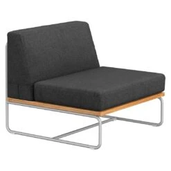 OUTLIV. Largo Ecklounge 5-teilig Stahl/Akazie Mit Kissen Silber/Dunkelgrau 6 OUTLIV. Largo Ecklounge 5-teilig Stahl/Akazie Mit Kissen Silber/Dunkelgrau -Outliv 854428 7