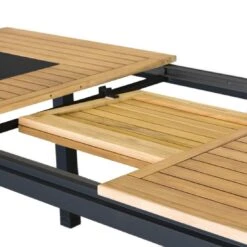 OUTLIV. Davos Ausziehtisch 180/240x100 Cm Aluminium/Teak Anthrazit -Outliv 879585 4