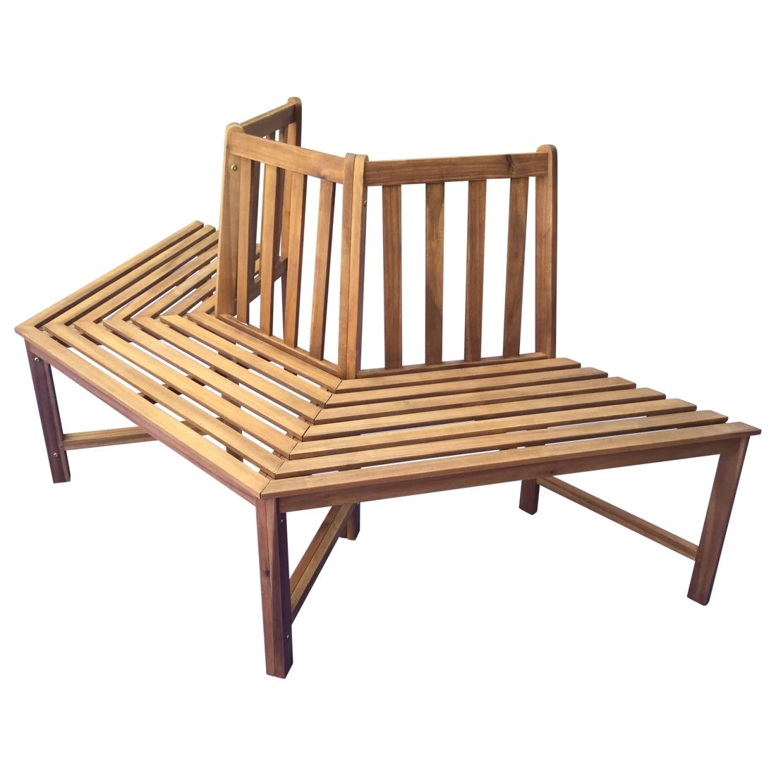 OUTLIV. Baumbank 3-Sitzer 199cm Halbrund Akazie Teak-Look OUTLIV. Baumbank 3-Sitzer 199cm Halbrund Akazie Teak-Look -Outliv 881554 2