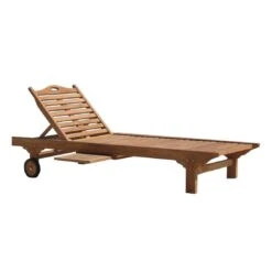 OUTLIV. Fania Gartenliege Eco-Teak Mit Sideboard Teak Eco