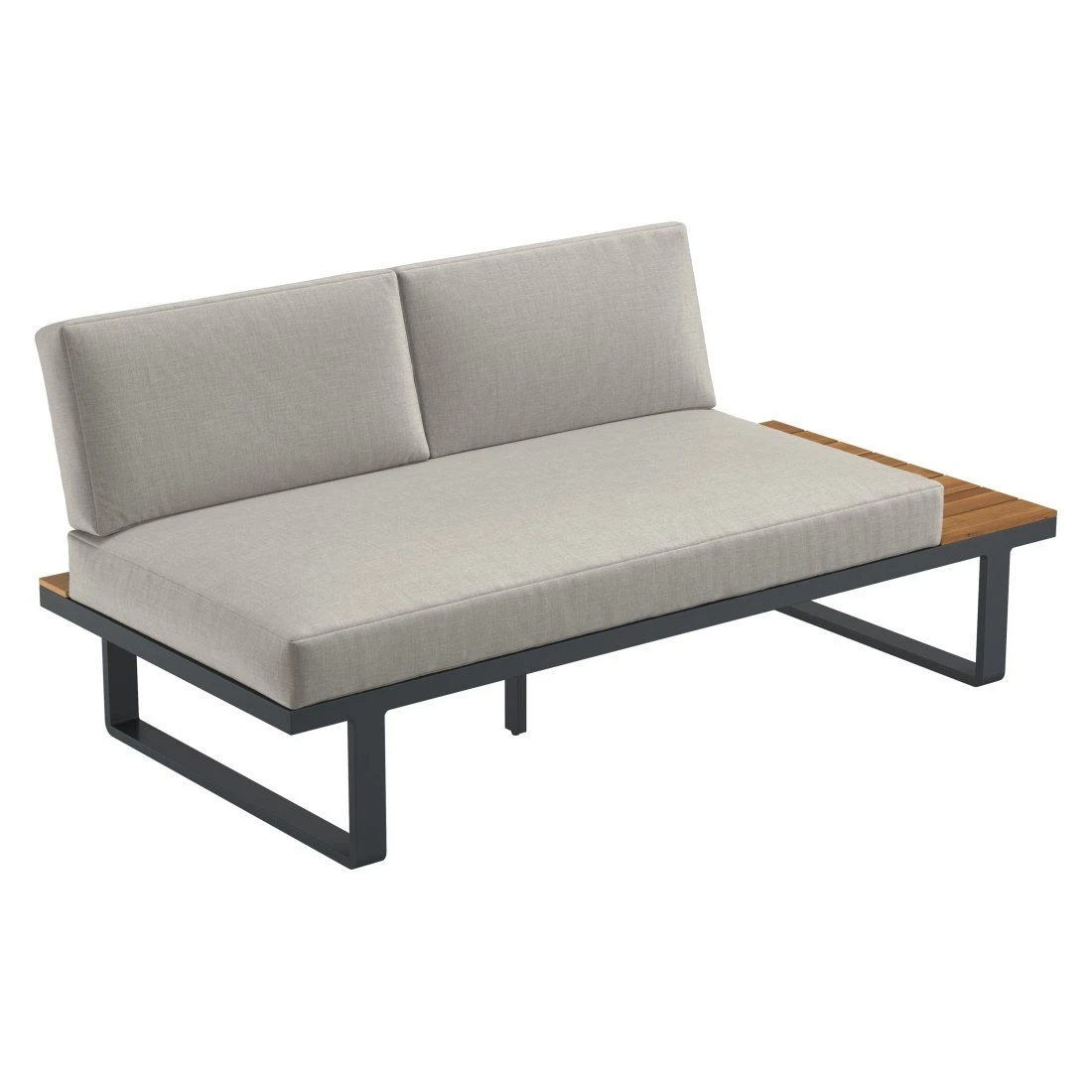 OUTLIV. Albufeira Ecklounge 3-teilig Aluminium/Akazie/Polster Schwarz/Teaklook/Royal Stone Grey OUTLIV. Albufeira Ecklounge 3-teilig Aluminium/Akazie/Polster Schwarz/Teaklook/Royal Stone Grey -Outliv 931813 7
