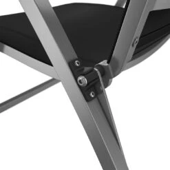 OUTLIV. Oviedo Klappsessel Edelstahl/Textilene/Teak-AL Schwarz -Outliv 980059 9