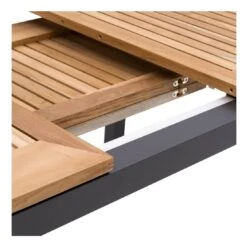OUTLIV. Alpha Ausziehtisch 150/210x90cm Aluminium/Teak Anthrazit/Natur 2 OUTLIV. Alpha Ausziehtisch 150/210x90cm Aluminium/Teak Anthrazit/Natur -Outliv 987429 3