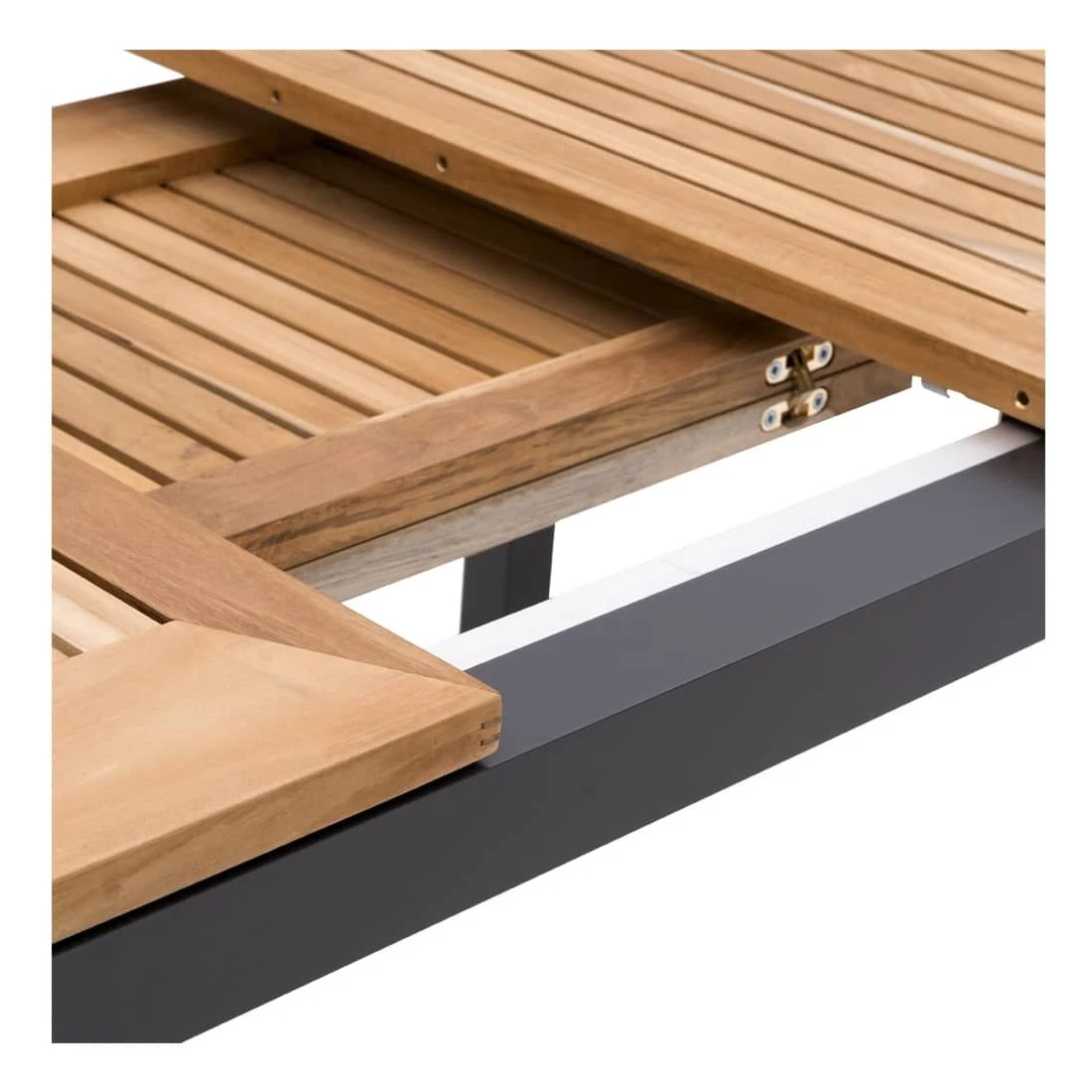 OUTLIV. Alpha Ausziehtisch 150/210x90cm Aluminium/Teak Anthrazit/Natur OUTLIV. Alpha Ausziehtisch 150/210x90cm Aluminium/Teak Anthrazit/Natur -Outliv 987429 3