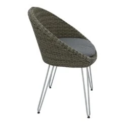 OUTLIV. Sagres Gartenstuhl Stahl/Geflecht Natural Kubu Grey/Royal Anthrazit -Outliv 987726 4