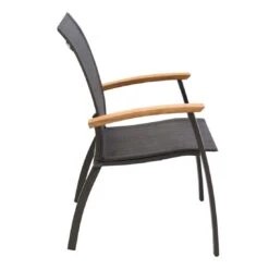 OUTLIV. Davos Stapelsessel Aluminium/Textilene Anthrazit/Grau -Outliv 990773 3