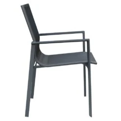 OUTLIV. Atlanta Gartenmöbelset 5-tlg. Tisch 160x90cm Anthrazit/Schwarz-Grau -Outliv atlanta gartenmoebelset 5 tlg mit gartentisch 160x90cm 1392394 5