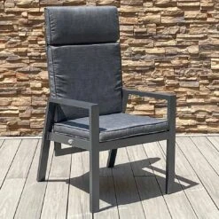 OUTLIV. Barcelona Gartenmöbelset 5-tlg. Tisch 160x90cm Anthrazit/Grau -Outliv barcelona gartenmoebelset 5 tlg mit gartentisch 160x90cm 1392625 4