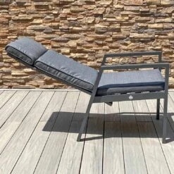 OUTLIV. Barcelona Gartenmöbelset 5-tlg. Tisch 160x90cm Anthrazit/Grau -Outliv barcelona gartenmoebelset 5 tlg mit gartentisch 160x90cm 1392625 7