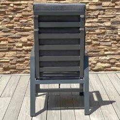 OUTLIV. Barcelona Gartenmöbelset 5-tlg. Tisch 160x90cm Anthrazit/Grau -Outliv barcelona gartenmoebelset 5 tlg mit gartentisch 160x90cm 1392625 8