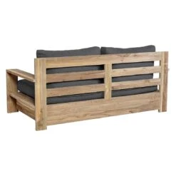 OUTLIV. Castello Loungeset 4-tlg. Recycelt Teak/Sunproof Natur/Dunkelgrau -Outliv castello loungeset 4 tlg teak olefin 1392284 9