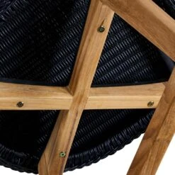 OUTLIV. Clovelly Gartenmöbelset 5-tlg. Tisch 180x90cm Natur/Schwarz -Outliv clovelly gartenmoebelset 5 tlg mit gartentisch 180x90cm 1392152 10