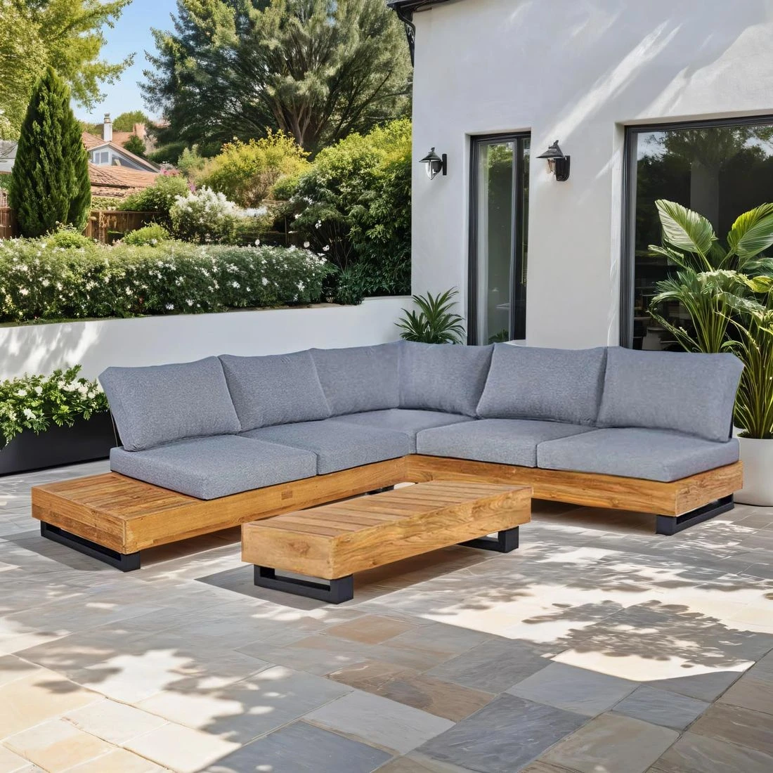 OUTLIV. Madrid Ecklounge 3-tlg. Teak Recycelt/Olefin Teak Recycelt/Grau OUTLIV. Madrid Ecklounge 3-tlg. Teak Recycelt/Olefin Teak Recycelt/Grau -Outliv madrid loungeset 3 tlg teak recycelt polster 1392185 1