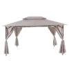 OUTLIV. Gazebo Gartenpavillon 400x300cm Stahl/Polyester Schwarz/Grau