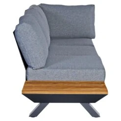 OUTLIV. Oktava Ecklounge 3-tlg. Aluminium/Olefin Charcoal/Grey -Outliv oktava loungeset 3 tlg aluminium polsterr 1392174 9
