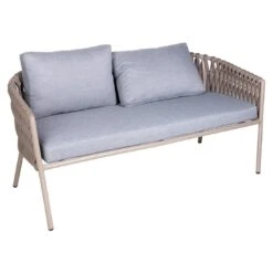OUTLIV. Loungeset 5-tlg. Stahl/Rope Sand/Grau -Outliv outliv 5 tlg loungegruppe aluminium rope 1429552 4