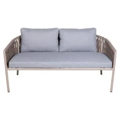 OUTLIV. Loungeset 5-tlg. Stahl/Rope Sand/Grau -Outliv outliv 5 tlg loungegruppe aluminium rope 1429552 5