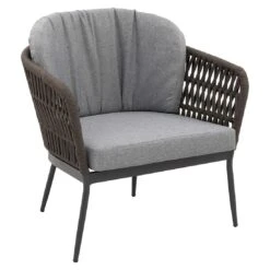 OUTLIV. Advokat Loungeset 3-tlg. Aluminium/Rope Anthrazit/Taupe -Outliv outliv advokat loungeset 3 tlg aluminium rope 1444897 3