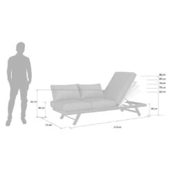 OUTLIV. Atlanta Gartensofa Aluminium/ Olefin Anthrazit/Grau -Outliv outliv atlanta loungeliege aluminium olefin anthrazit grau 1246204 14